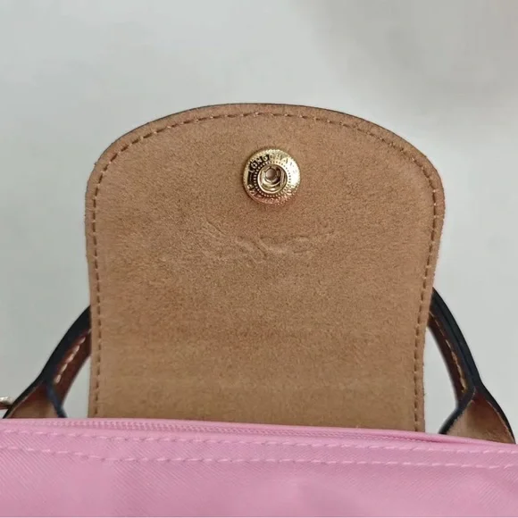 Longchamp Pink and Brown Mini Bag - Picture 8 of 8